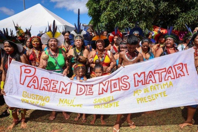 Ataques de exploradores ilegais às comunidades indígenas são resultado da não homologação de territórios - (crédito: Fabio Rodrigues-Pozzebom/Agência Brasil) Ataques de exploradores ilegais às comunidades indígenas são resultado da não homologação de territórios - (crédito: Fabio Rodrigues-Pozzebom/Agência Brasil)