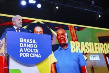 Petista fez um balanço das suas ações na semana passada, em evento com tom eleitoral -  (crédito:  Ricardo Stuckert / PR)