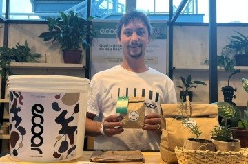Por meio da compostagem, o Ecoar muda o ciclo de descarte de lixo não reciclável -  (crédito: Bruna Pauxis/CB)