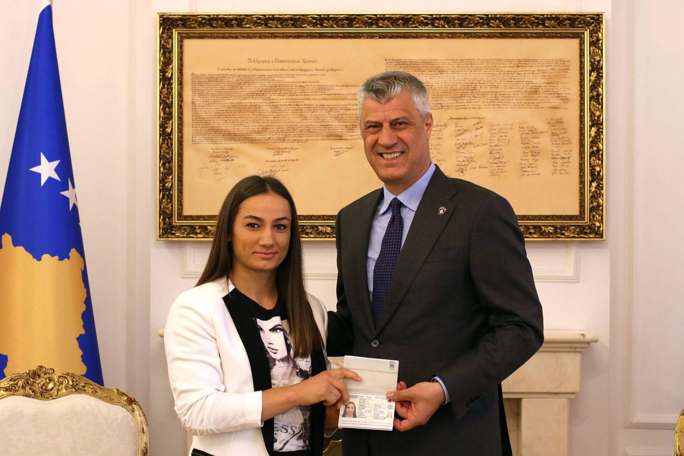 Toni Kuka aos 19 anos, no fim da curta carreira de judoca -  (crédito: Federação de Judô de Kosovo)